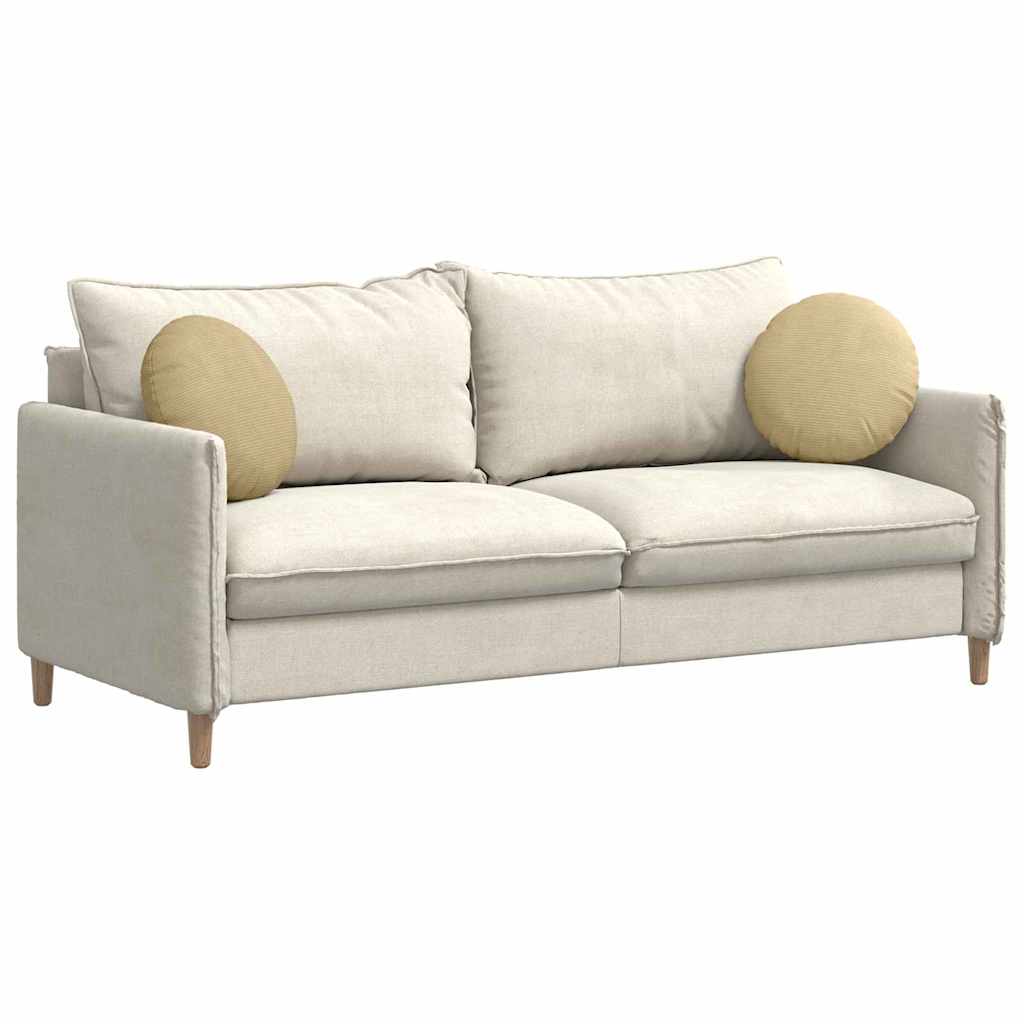 Sitzkissen 2 stk. Cordstoff Grau-Grün Ø 40 cm