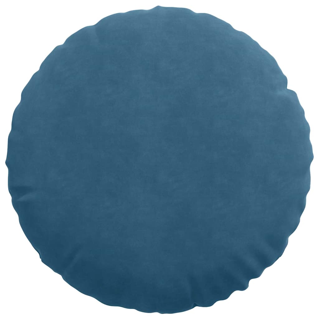 Sitzkissen 2 stk. Samt Blau Ø50 x 19 cm