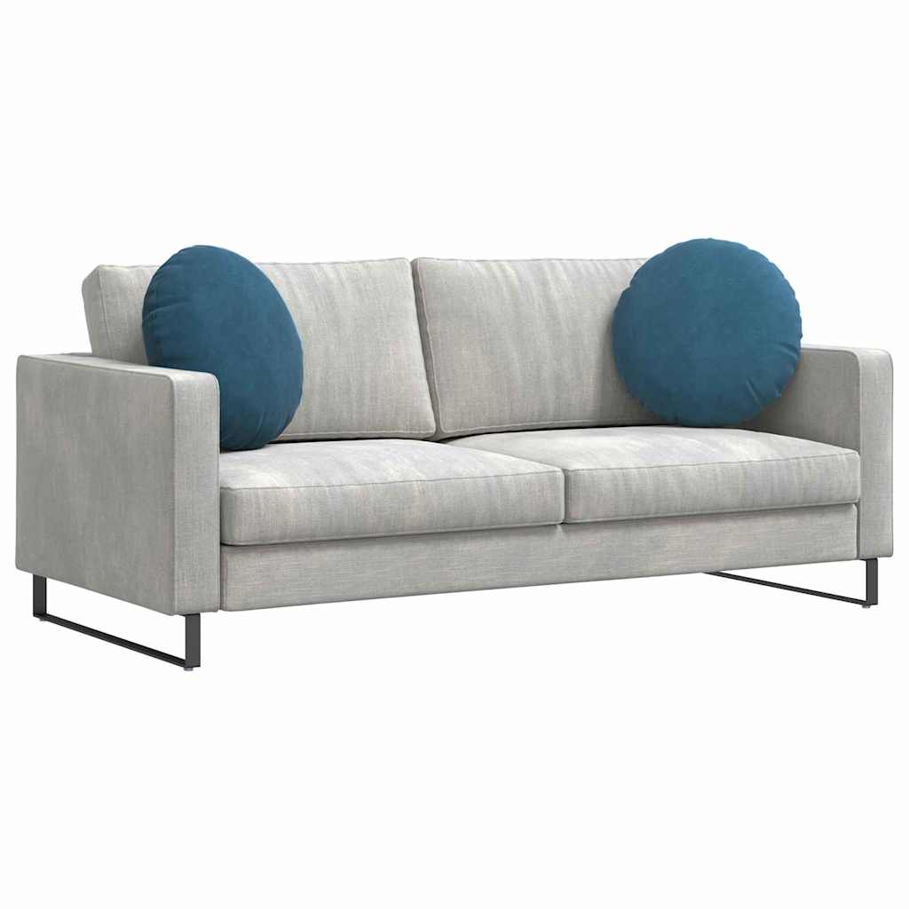 Sitzkissen 2 stk. Samt Blau Ø50 x 19 cm