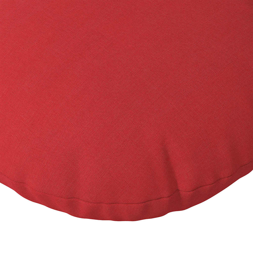 Sitzkissen 2 stk. Stoff Rot Ø60 x 21 cm