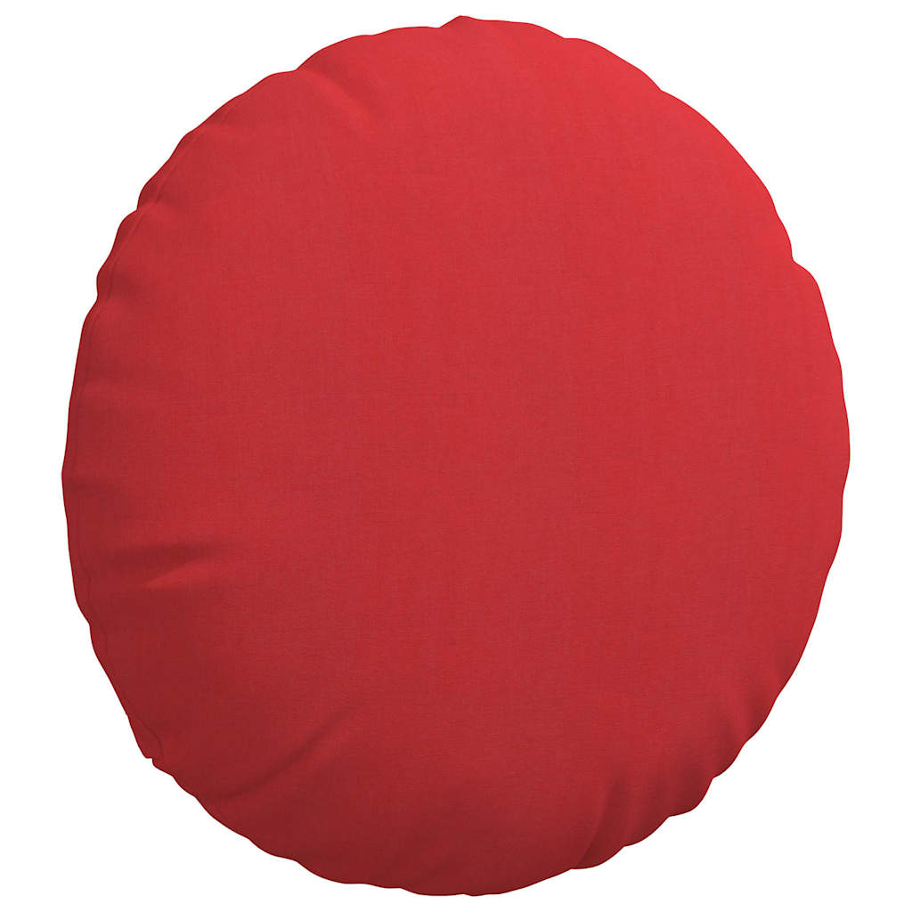 Sitzkissen 2 stk. Stoff Rot Ø60 x 21 cm