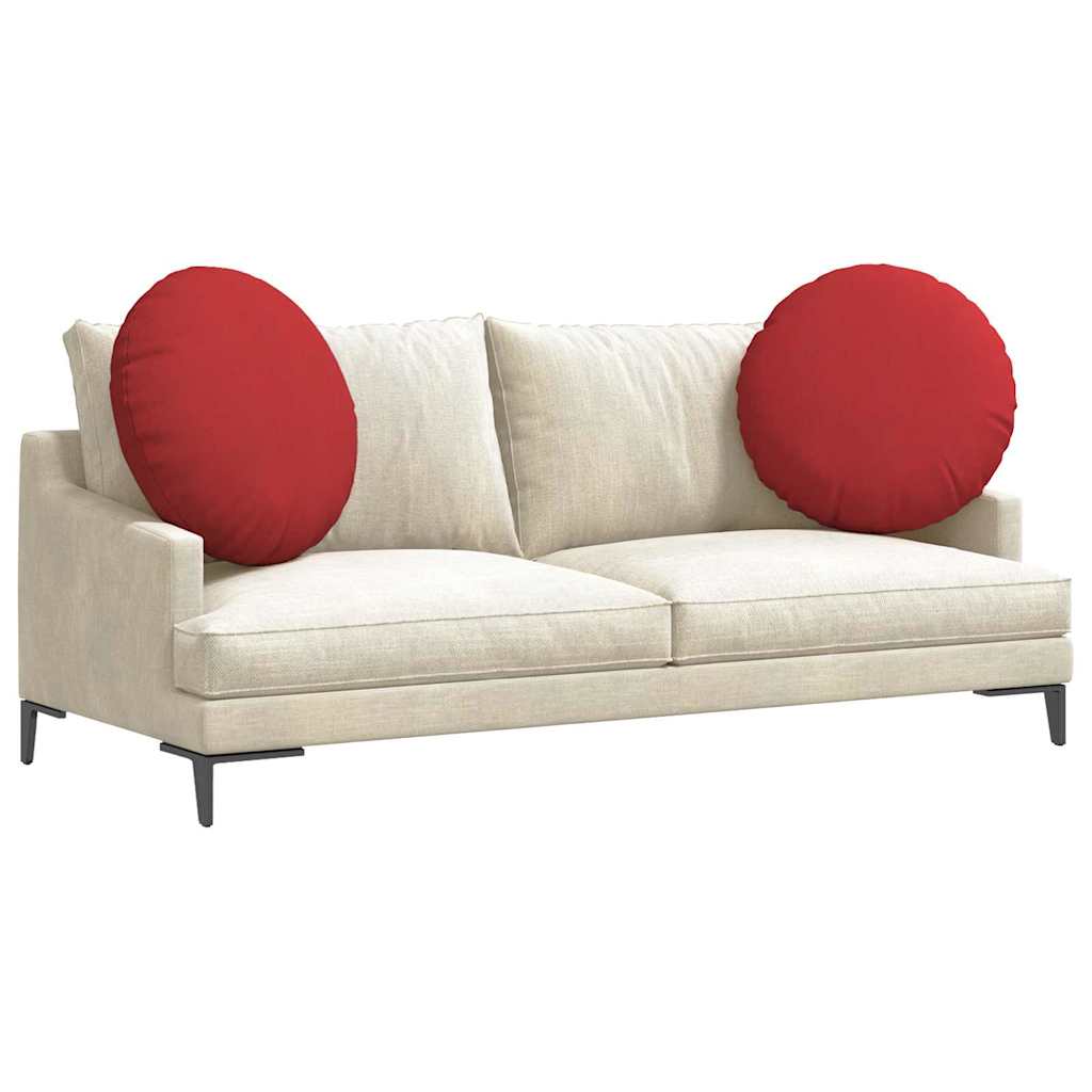 Sitzkissen 2 stk. Stoff Rot Ø60 x 21 cm