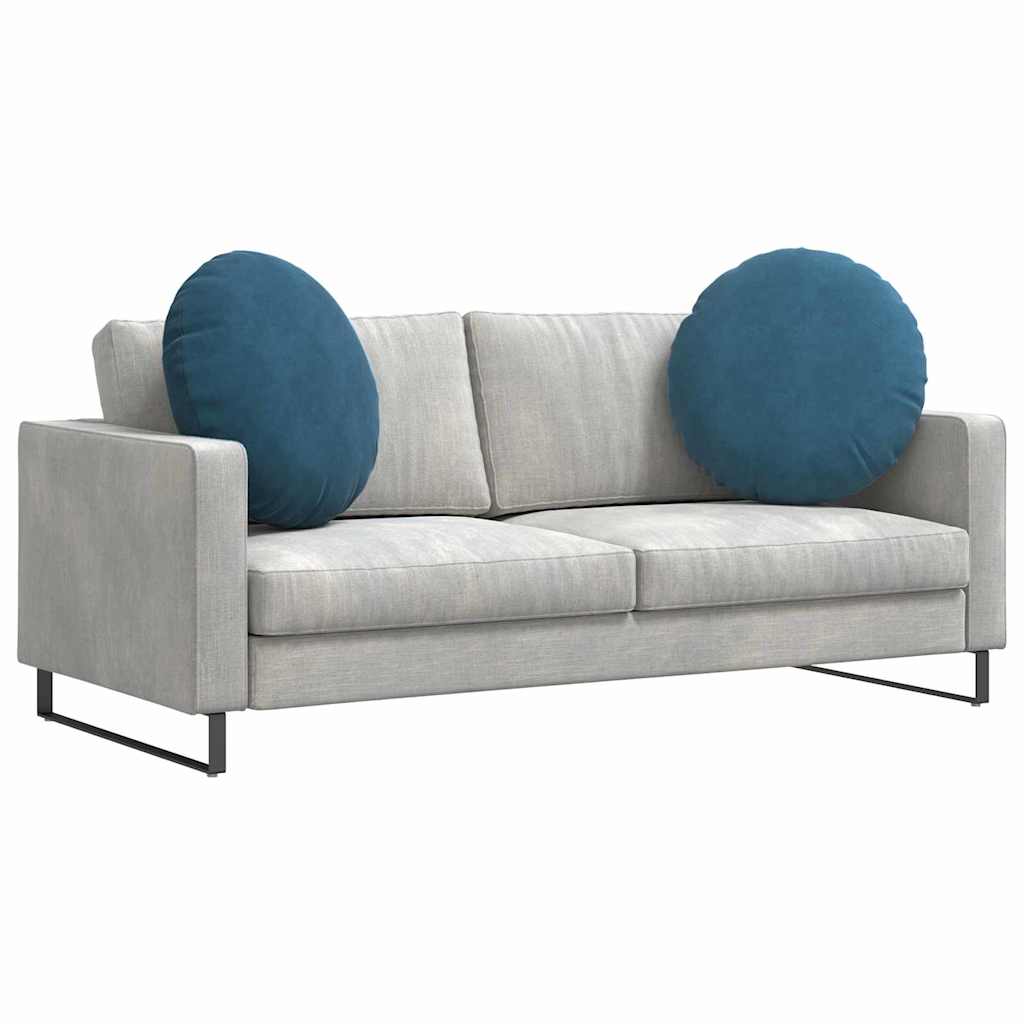 Sitzkissen 2 stk. Samt Blau Ø60 x 21 cm