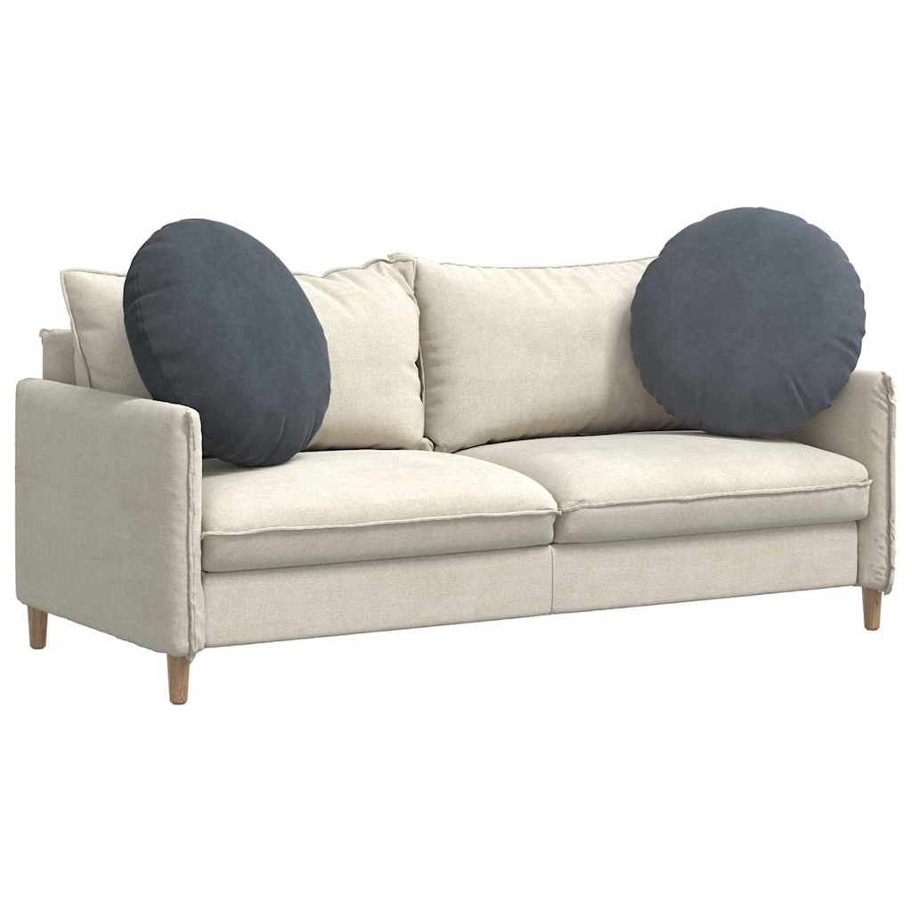 Sitzkissen 2 stk. Samt Dunkelgrau Ø60 x 21 cm