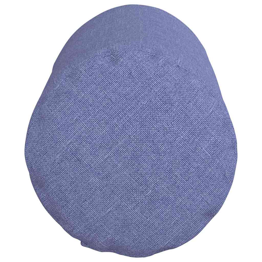 Bolsterkissen 2 Stk. Stoff Jeans blau Ø 15 x 40 cm