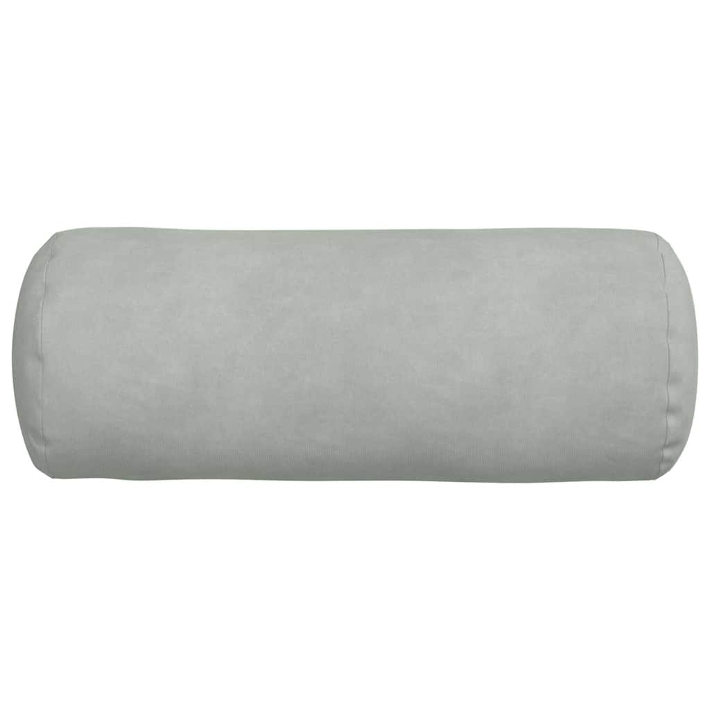 Bolsterkissen 2 pcs Hellgrau Ø 15 x 40 cm Cordstoff