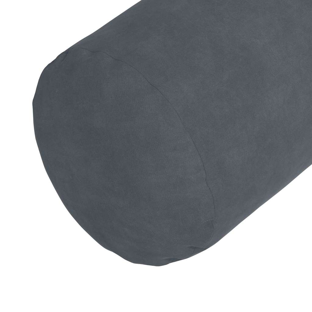 Bolsterkissen 2 pcs Dunkelgrau Ø 15 x 40 cm Cordstoff