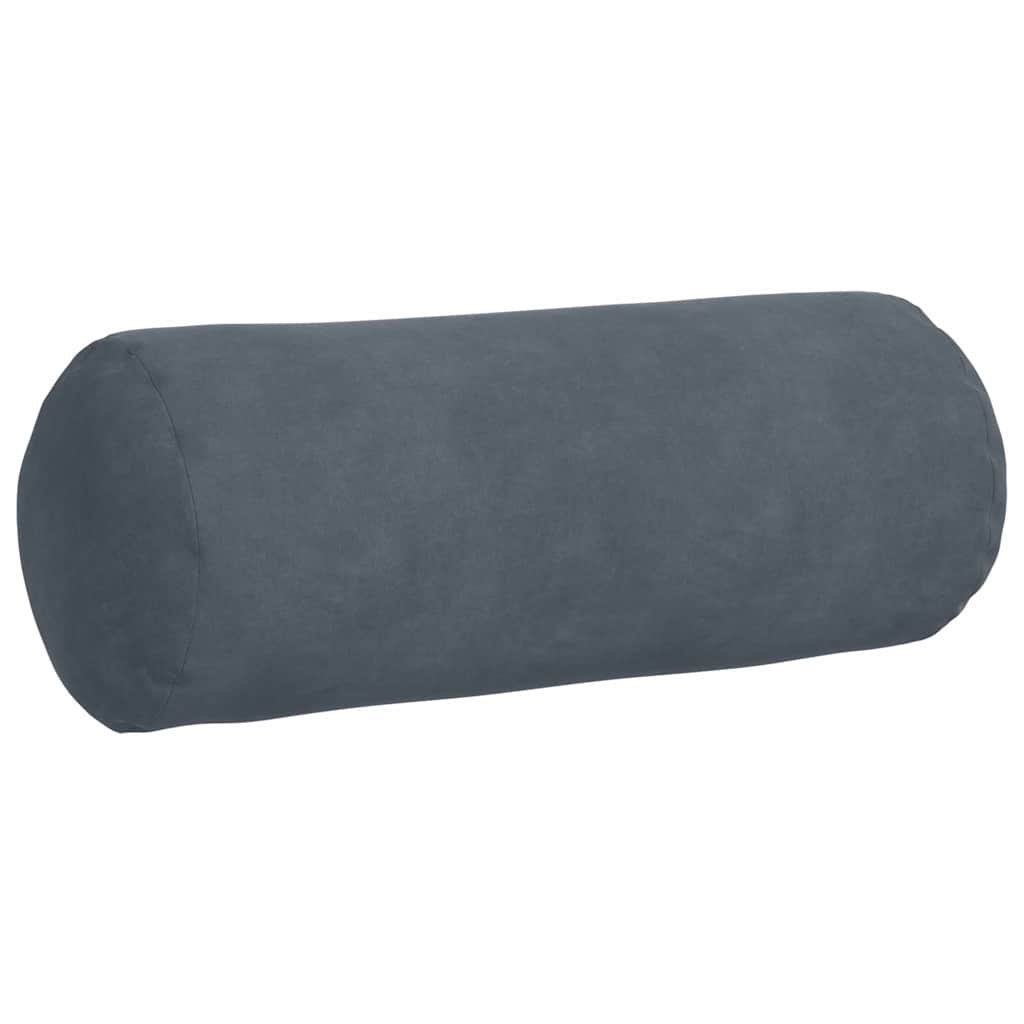 Bolsterkissen 2 pcs Dunkelgrau Ø 15 x 40 cm Cordstoff