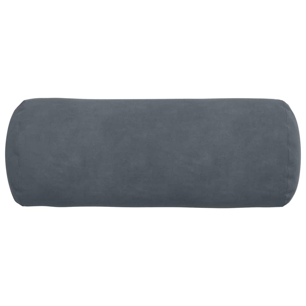 Bolsterkissen 2 pcs Dunkelgrau Ø 15 x 40 cm Cordstoff