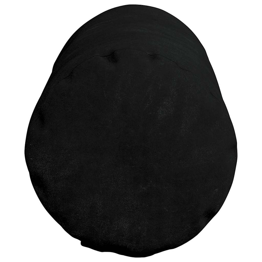Bolsterkissen 2 pcs Schwarz Ø 15 x 40 cm Mikrofaserstoff