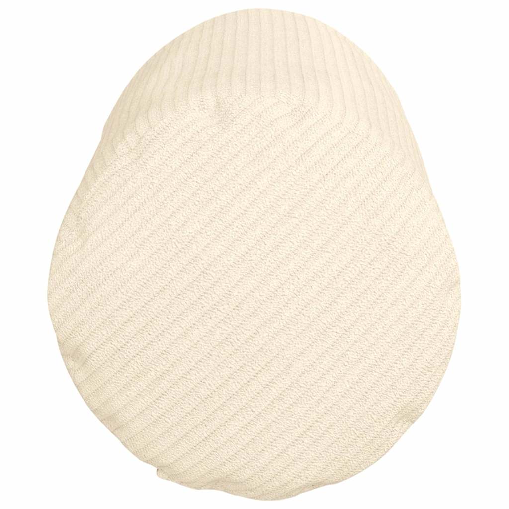 Bolsterkissen 2 pcs Creme Ø 15 x 40 cm Cordstoff