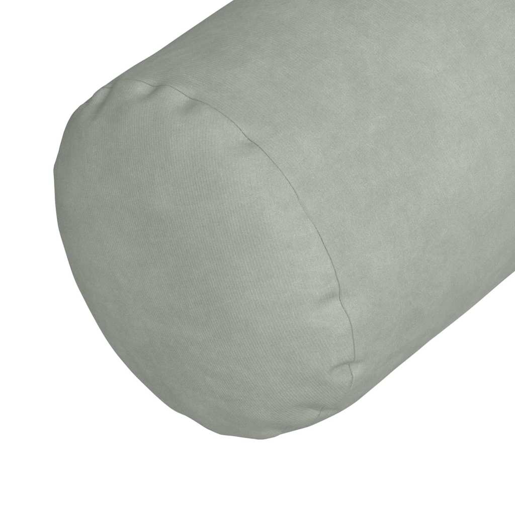 Bolsterkissen 2 pcs Hellgrau Ø 25 x 70 cm Cordstoff