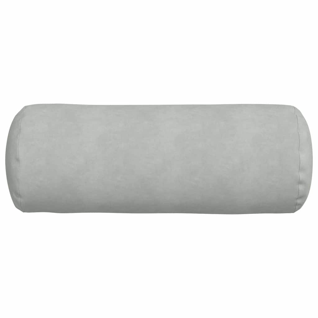 Bolsterkissen 2 pcs Hellgrau Ø 25 x 70 cm Cordstoff