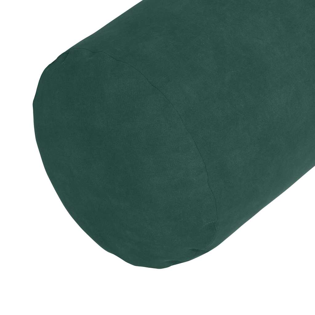 Bolsterkissen 2 pcs Dunkelgrün Ø 25 x 70 cm Cordstoff