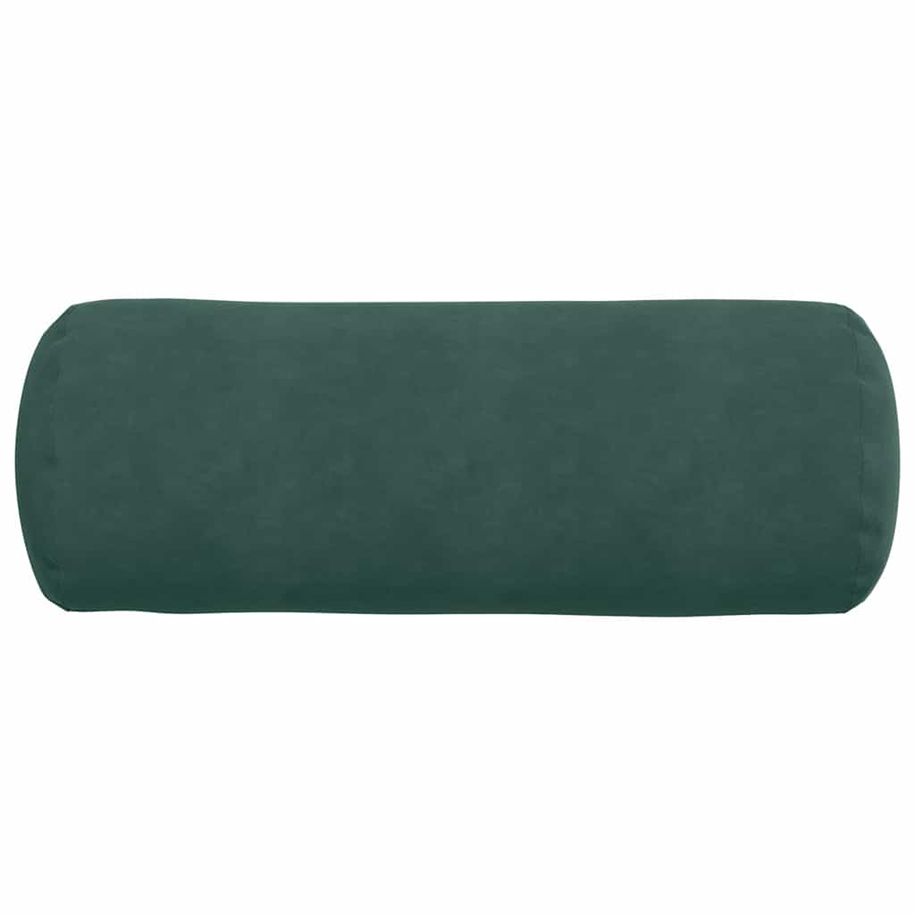 Bolsterkissen 2 pcs Dunkelgrün Ø 25 x 70 cm Cordstoff