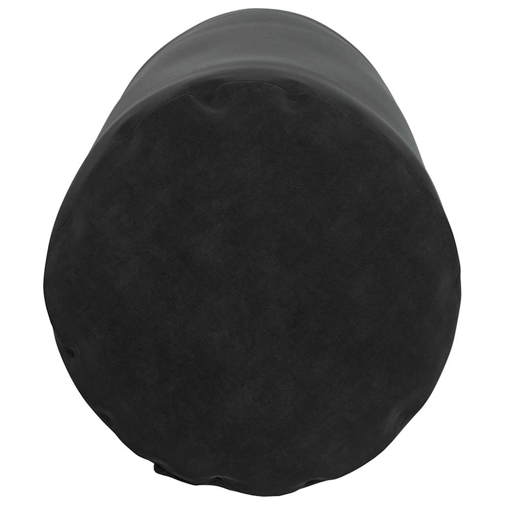 Bolsterkissen 2 pcs Schwarz Ø 25 x 70 cm Cordstoff