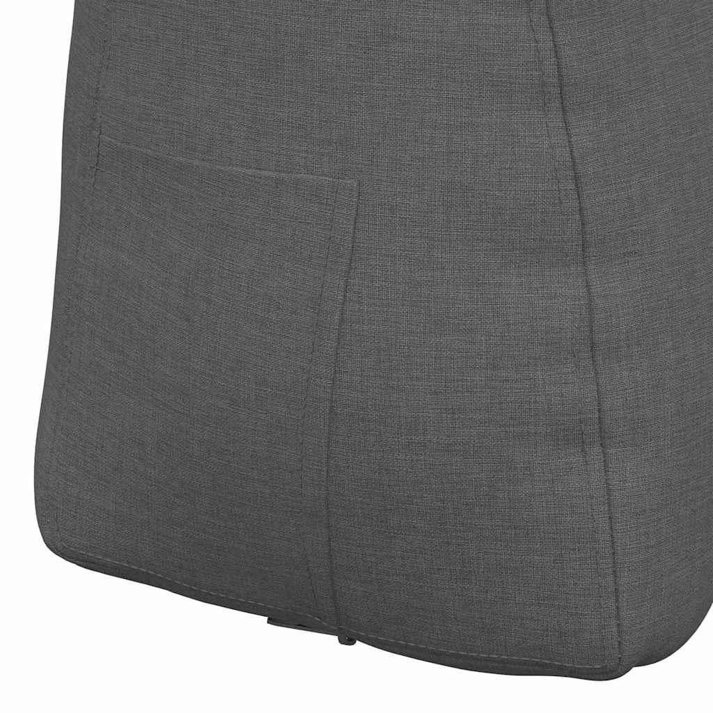 Rücken Kissen Dunkelgrau 45 x 24 x 50 cm Stoff