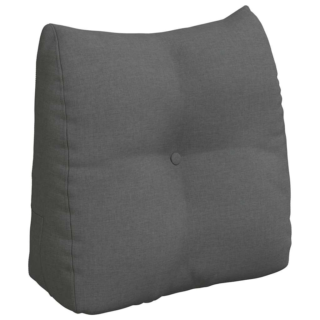 Rücken Kissen Dunkelgrau 45 x 24 x 50 cm Stoff