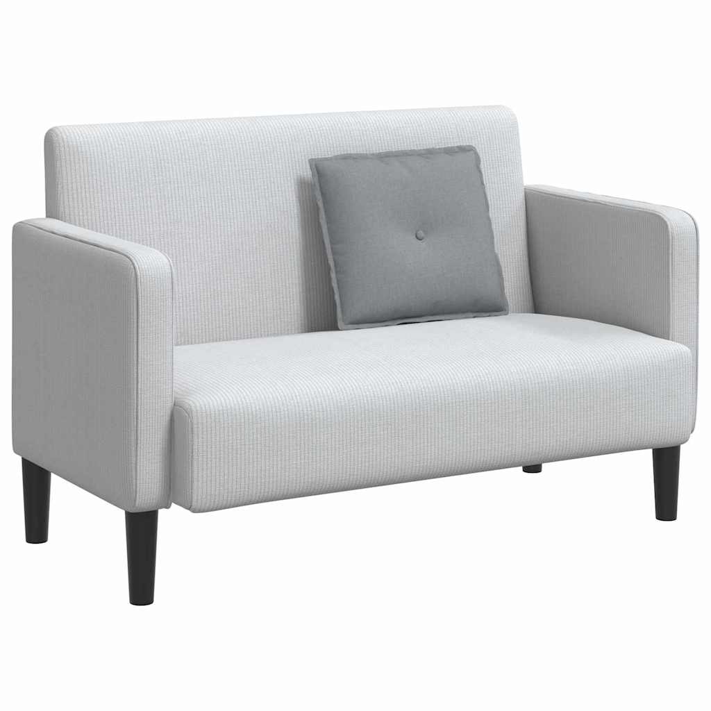 Rücken Kissen Hellgrau 50 x 19 x 45 cm Stoff