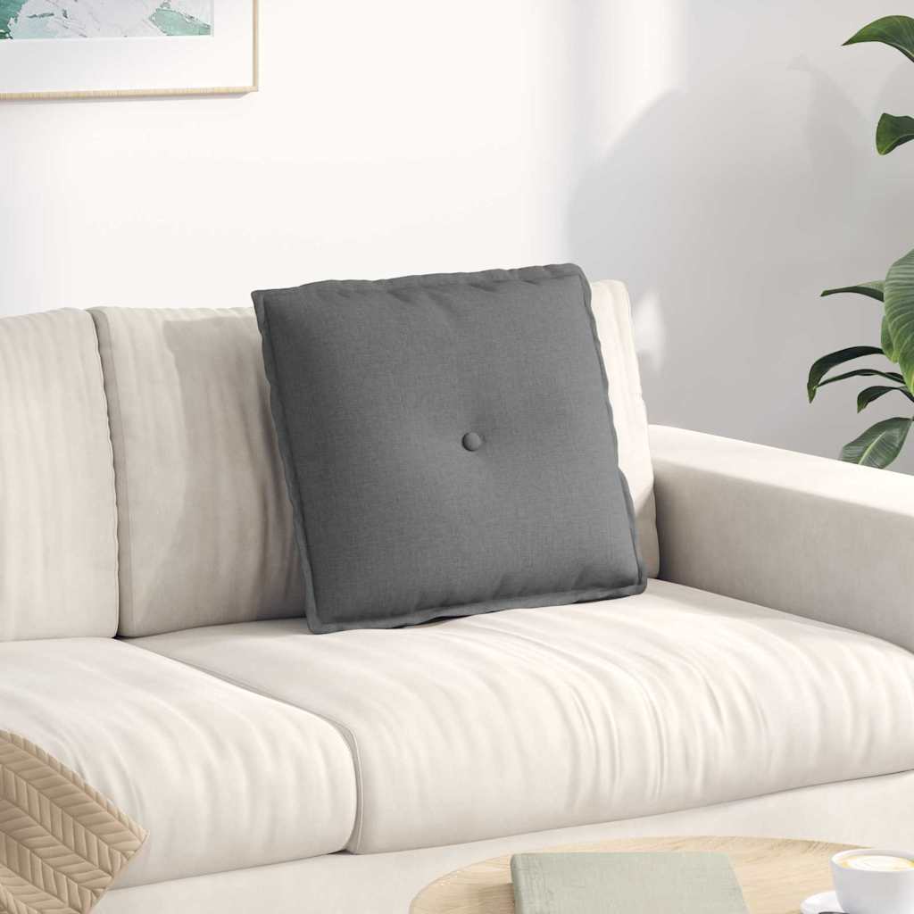 Rücken Kissen Dunkelgrau 50 x 19 x 45 cm Stoff