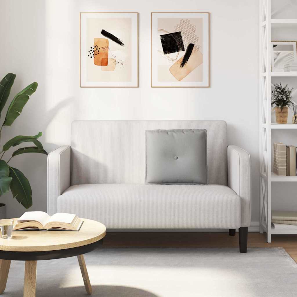 Rücken Kissen Wolkengrau 50 x 19 x 45 cm Stoff