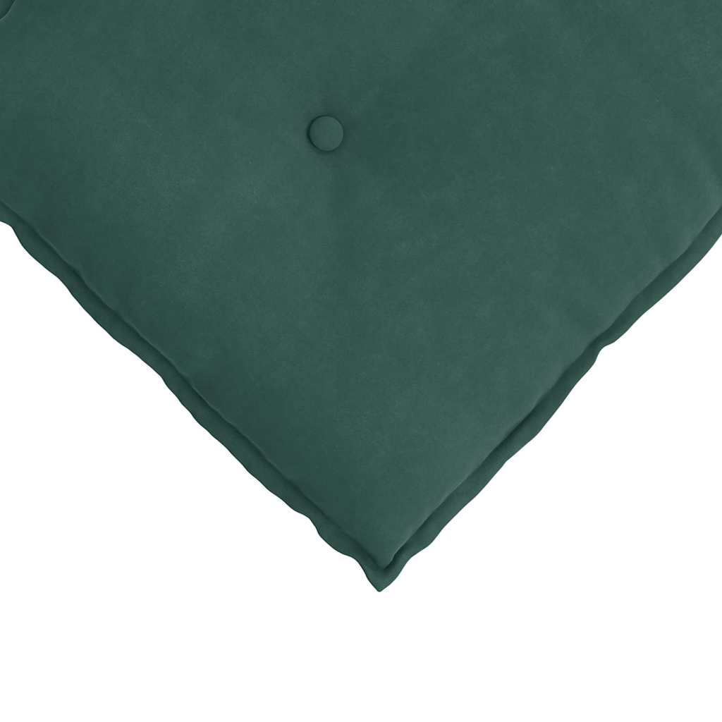 Rücken Kissen Dunkelgrün 50 x 45 cm Cordstoff