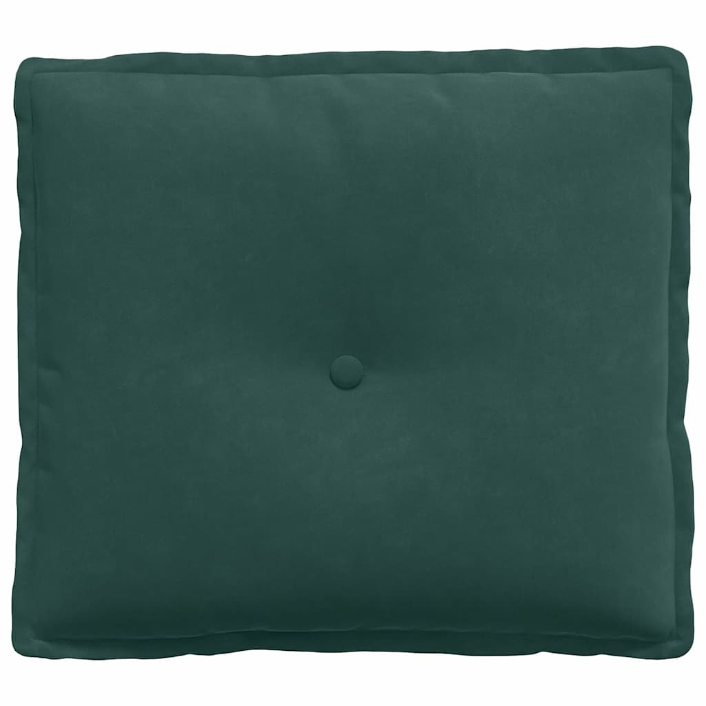Rücken Kissen Dunkelgrün 50 x 45 cm Cordstoff