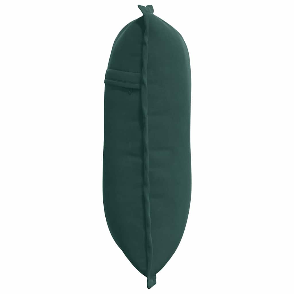 Rücken Kissen Dunkelgrün 50 x 45 cm Cordstoff