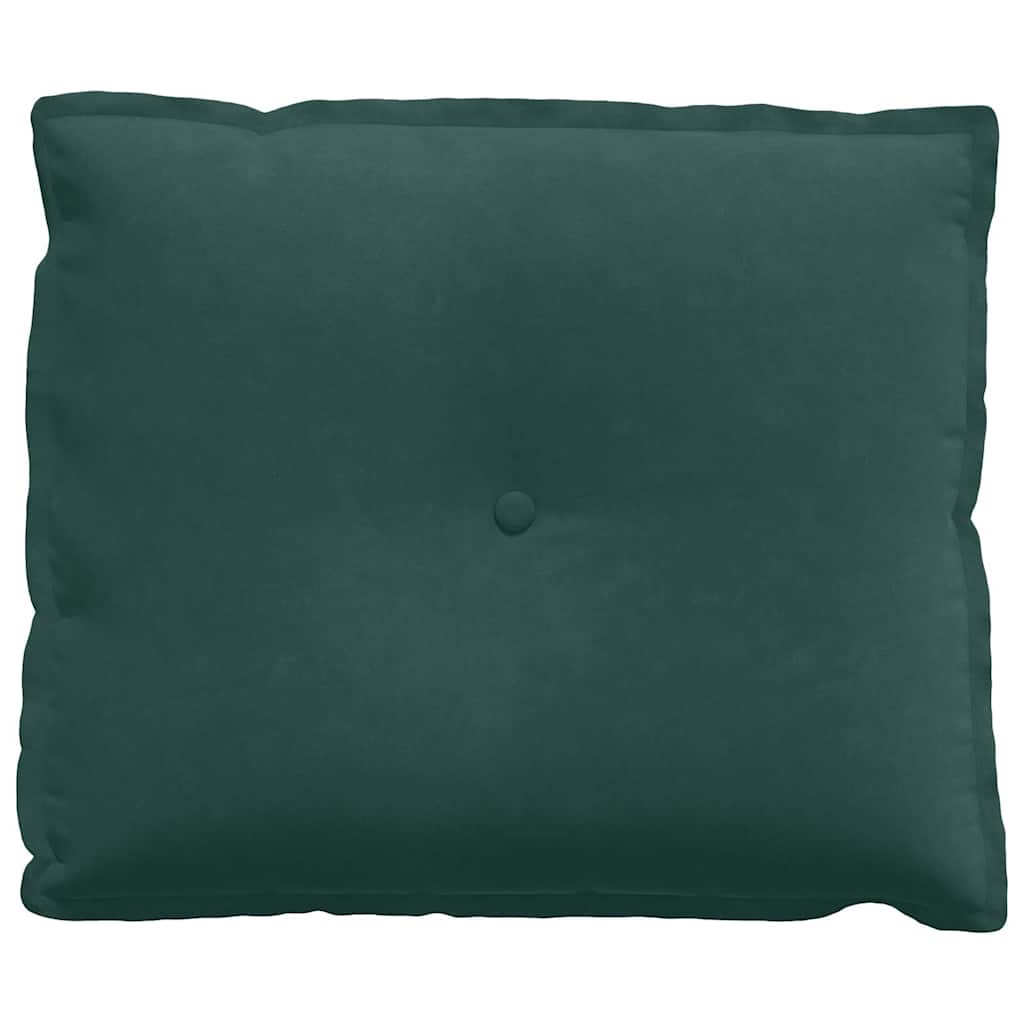 Rücken Kissen Dunkelgrün 60 x 50 cm Cordstoff