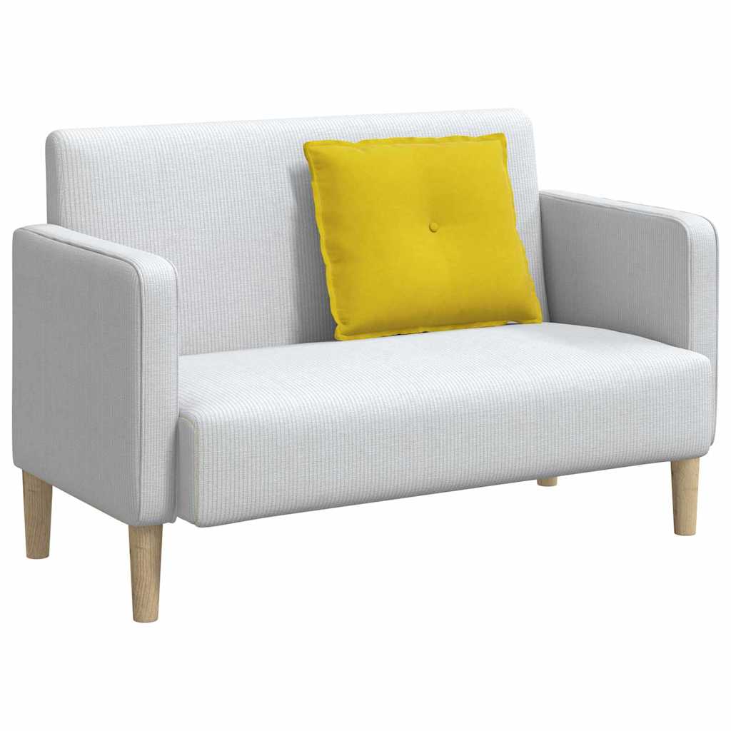 Rücken Kissen Gelb 60 x 50 cm Cordstoff