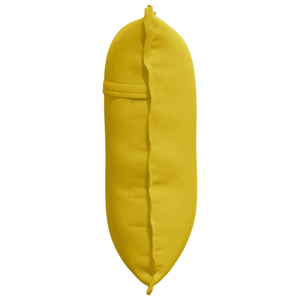 Rücken Kissen Gelb 60 x 50 cm Cordstoff