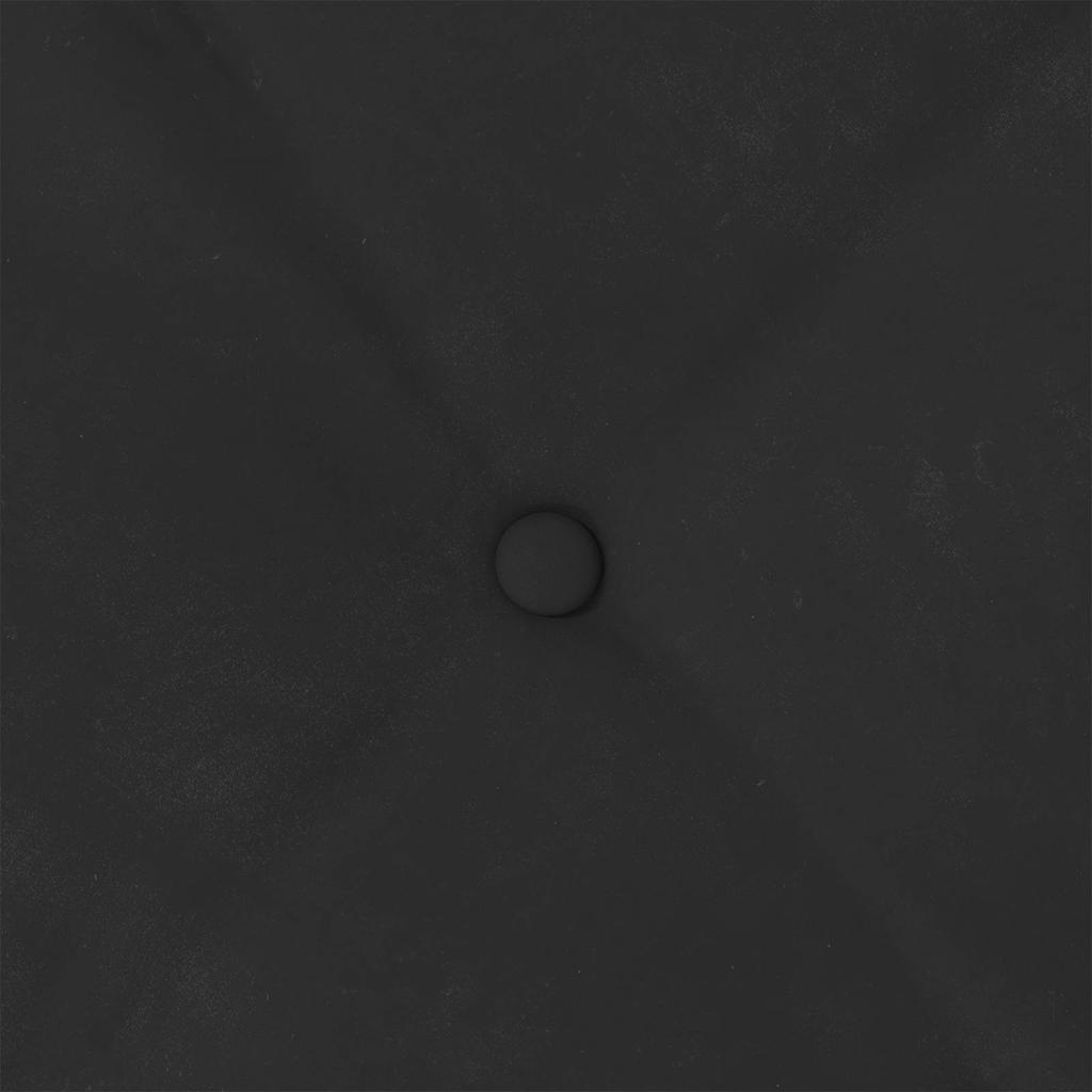 Rücken Kissen Schwarz 80 x 50 cm Mikrofaserstoff