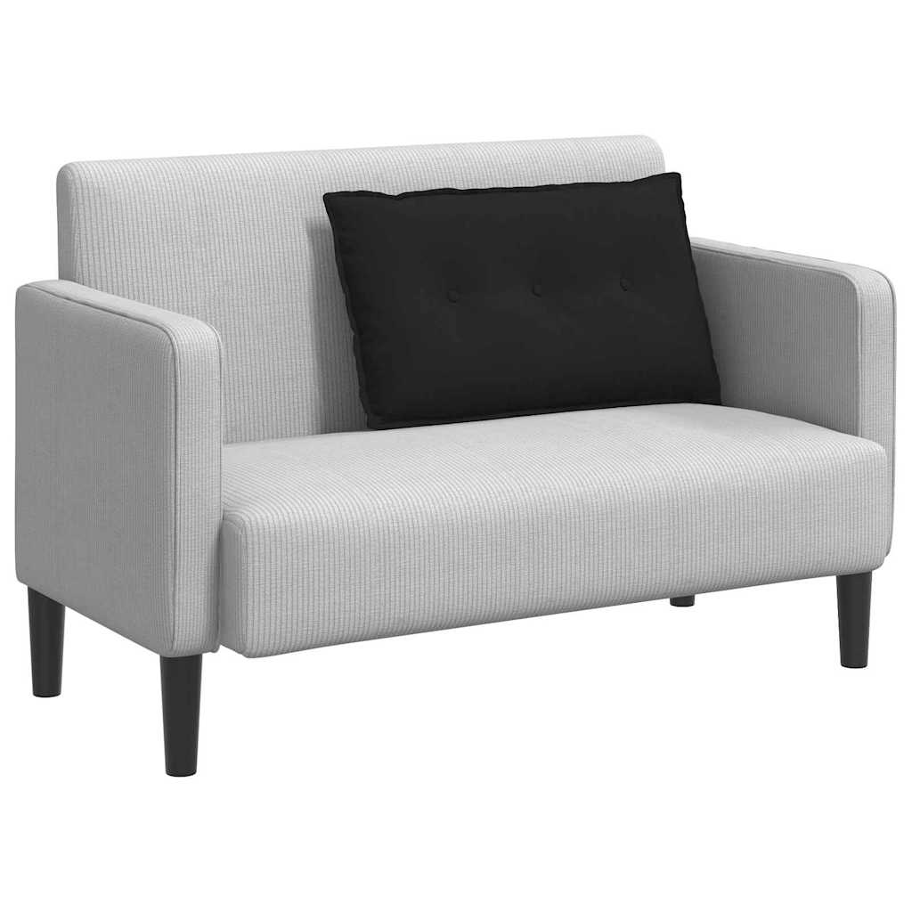 Rücken Kissen Schwarz 80 x 50 cm Mikrofaserstoff