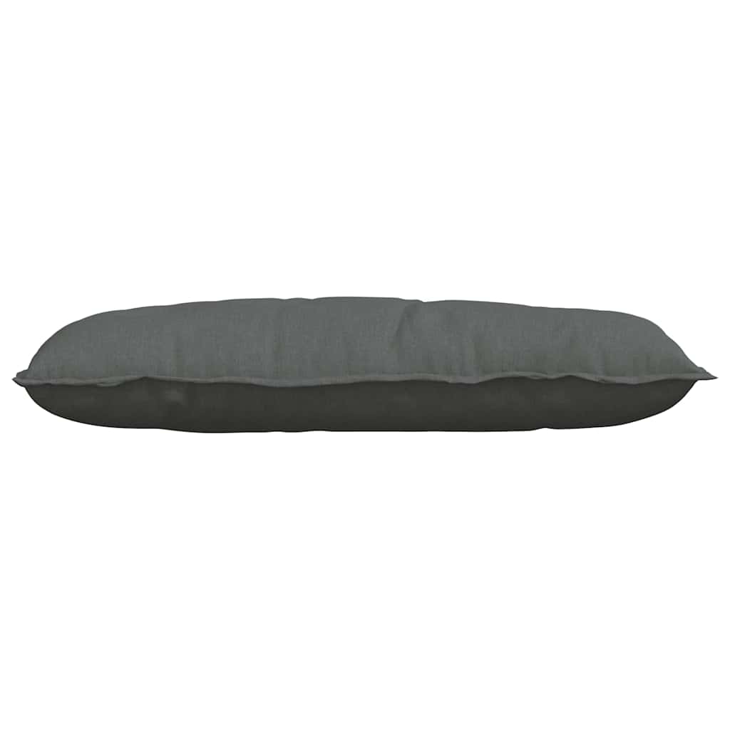 Rücken Kissen Dunkelgrau 100 x 19 x 50 cm Stoff