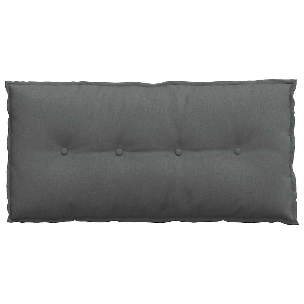 Rücken Kissen Dunkelgrau 100 x 19 x 50 cm Stoff