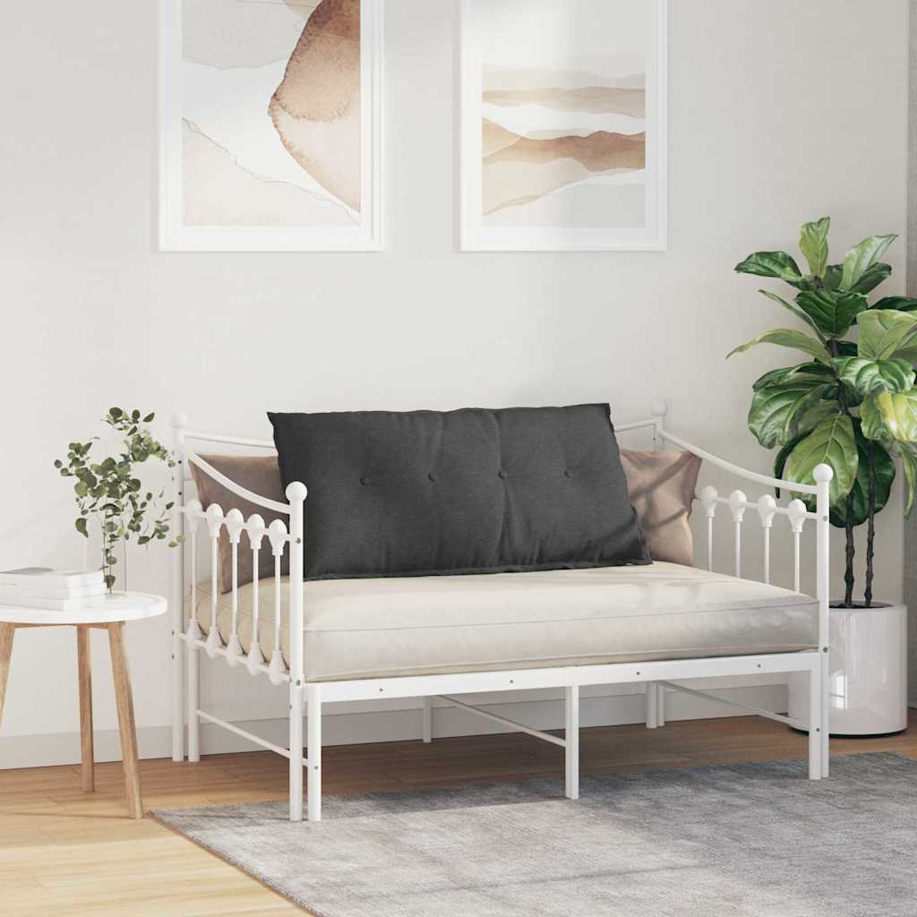 Rücken Kissen Dunkelgrau 100 x 50 cm Cordstoff