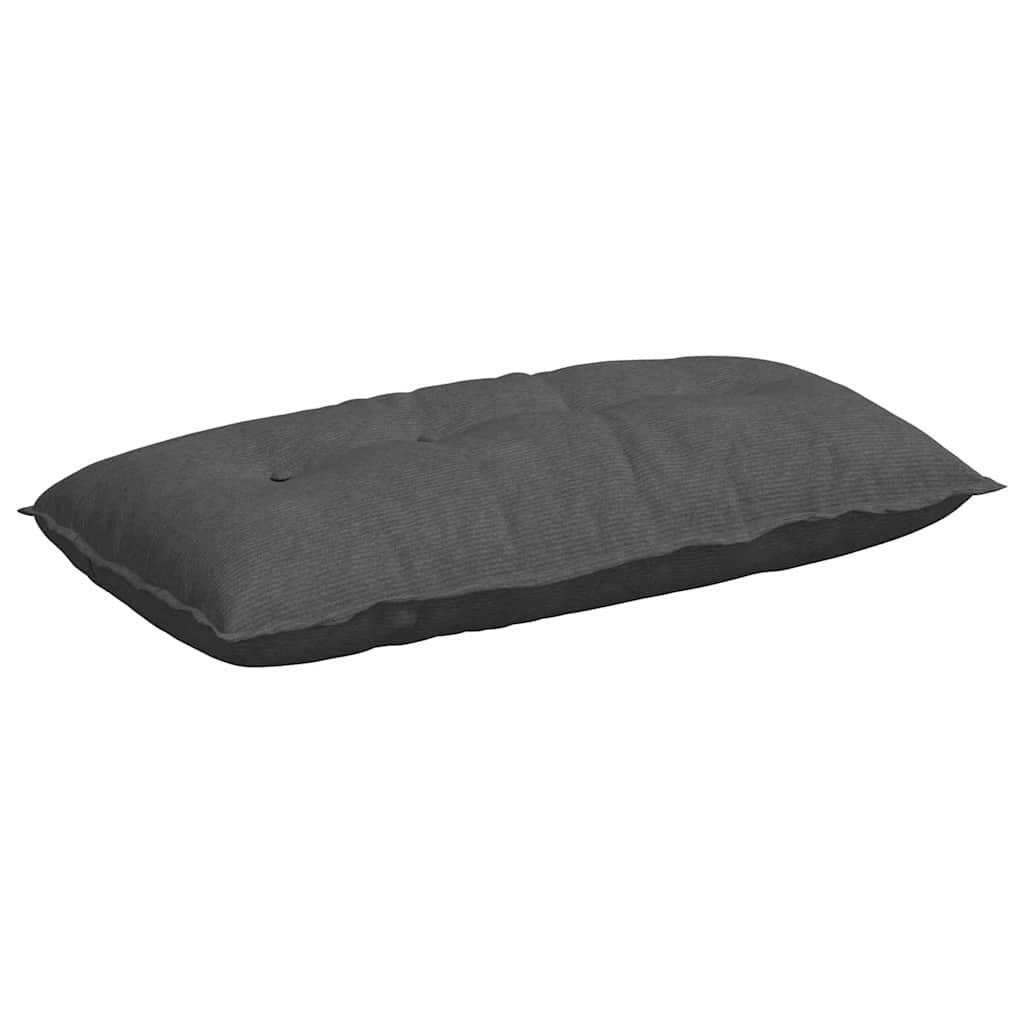 Rücken Kissen Dunkelgrau 100 x 50 cm Cordstoff