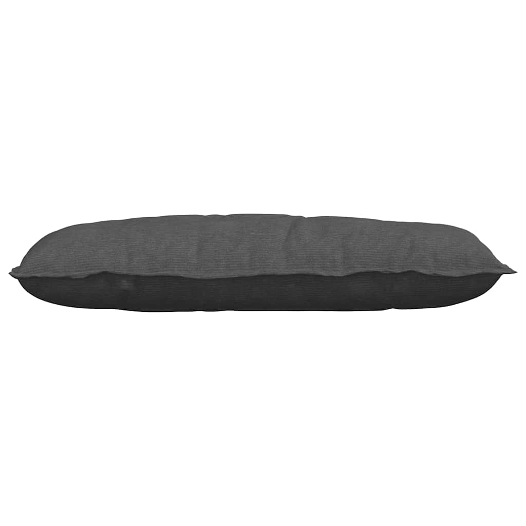Rücken Kissen Dunkelgrau 100 x 50 cm Cordstoff