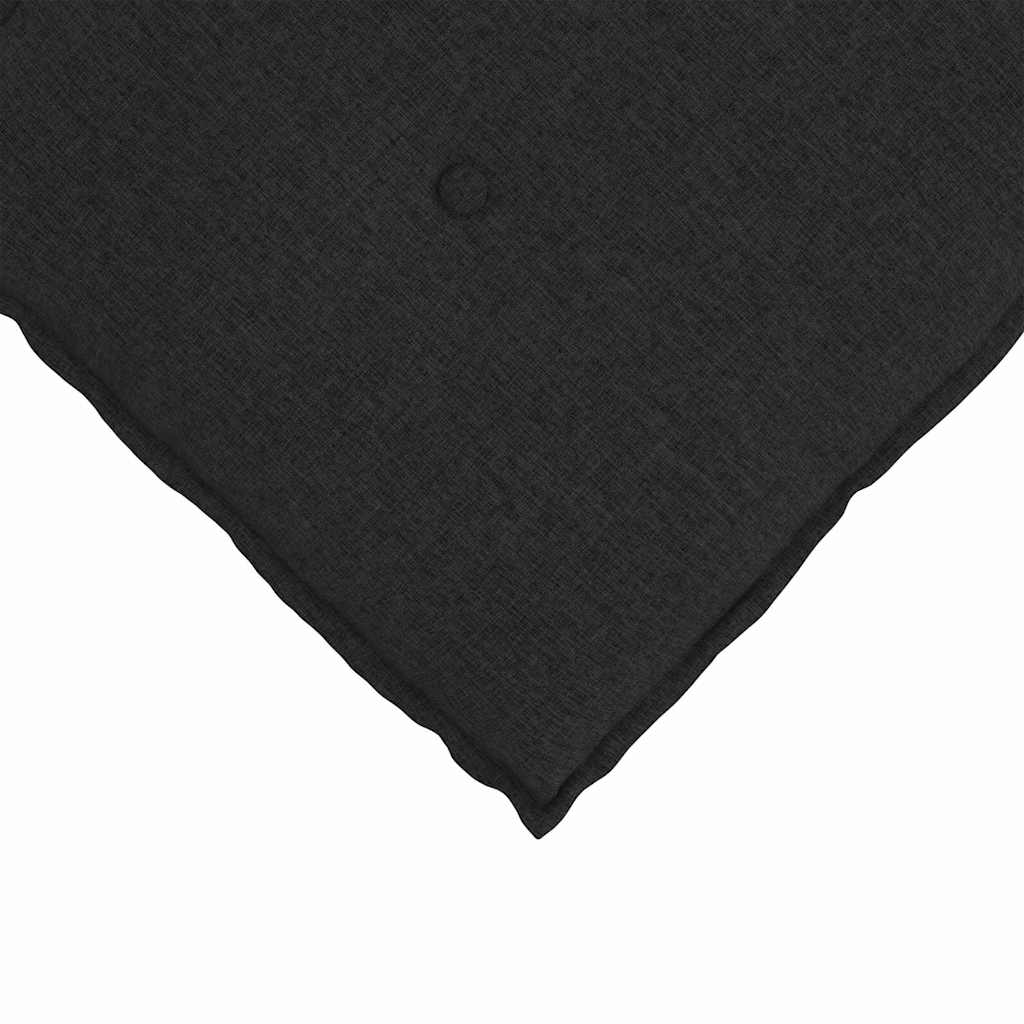Rücken Kissen Schwarz 120 x 19 x 50 cm Stoff
