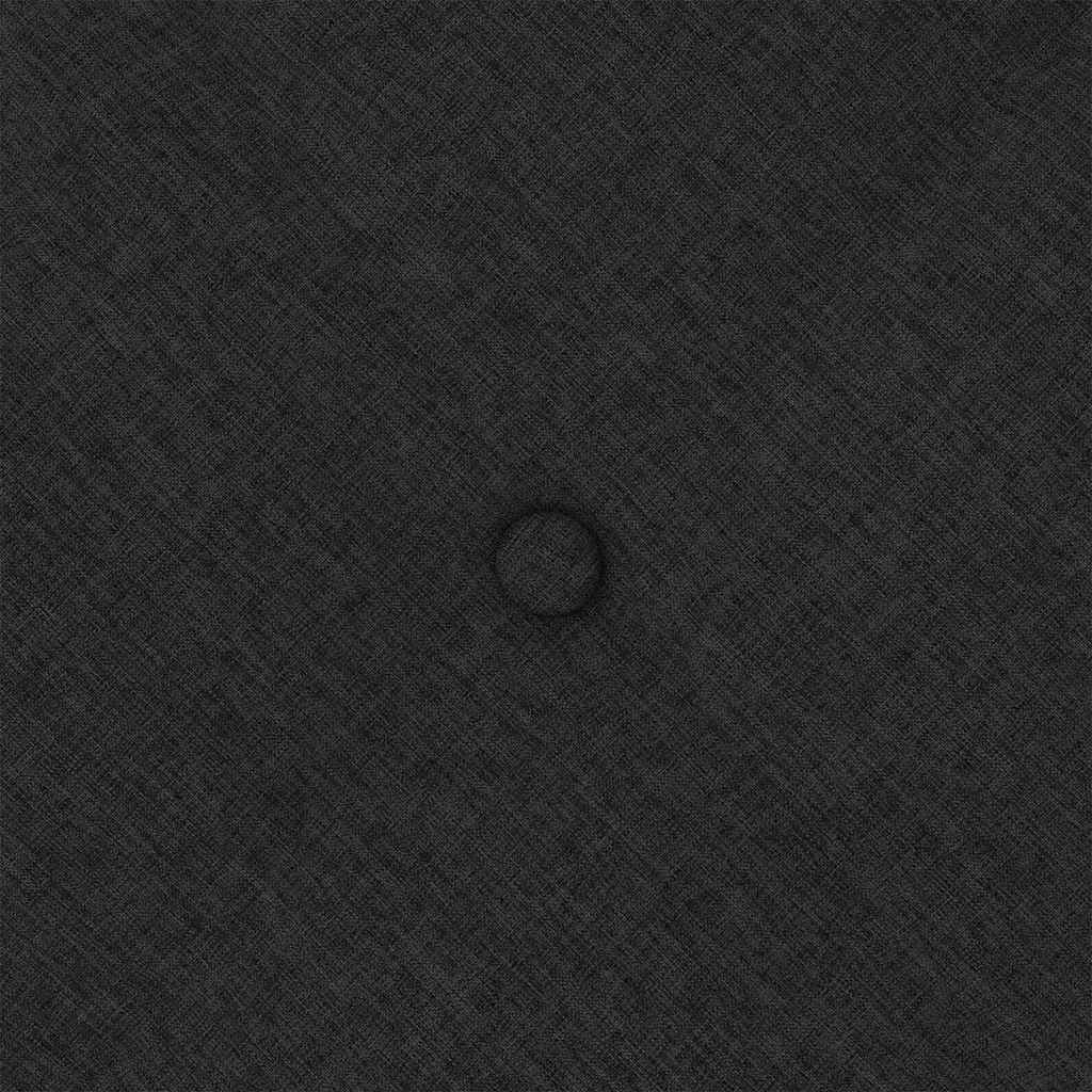 Rücken Kissen Schwarz 120 x 19 x 50 cm Stoff