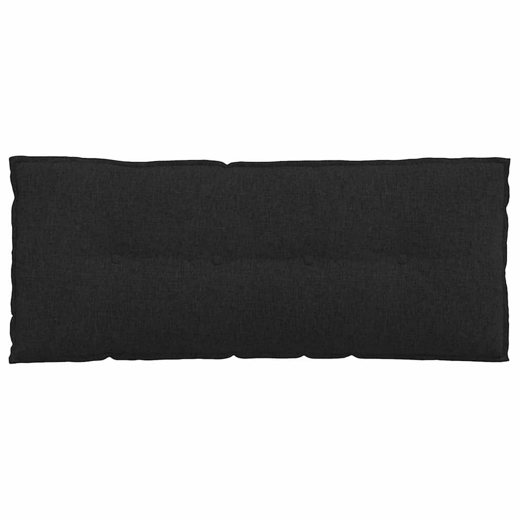 Rücken Kissen Schwarz 120 x 19 x 50 cm Stoff