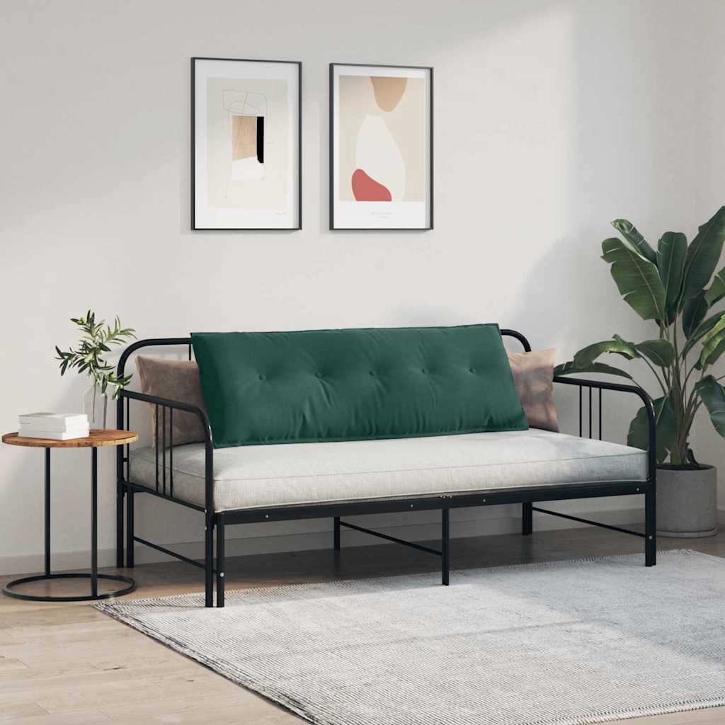 Rücken Kissen Dunkelgrün 140 x 50 cm Cordstoff