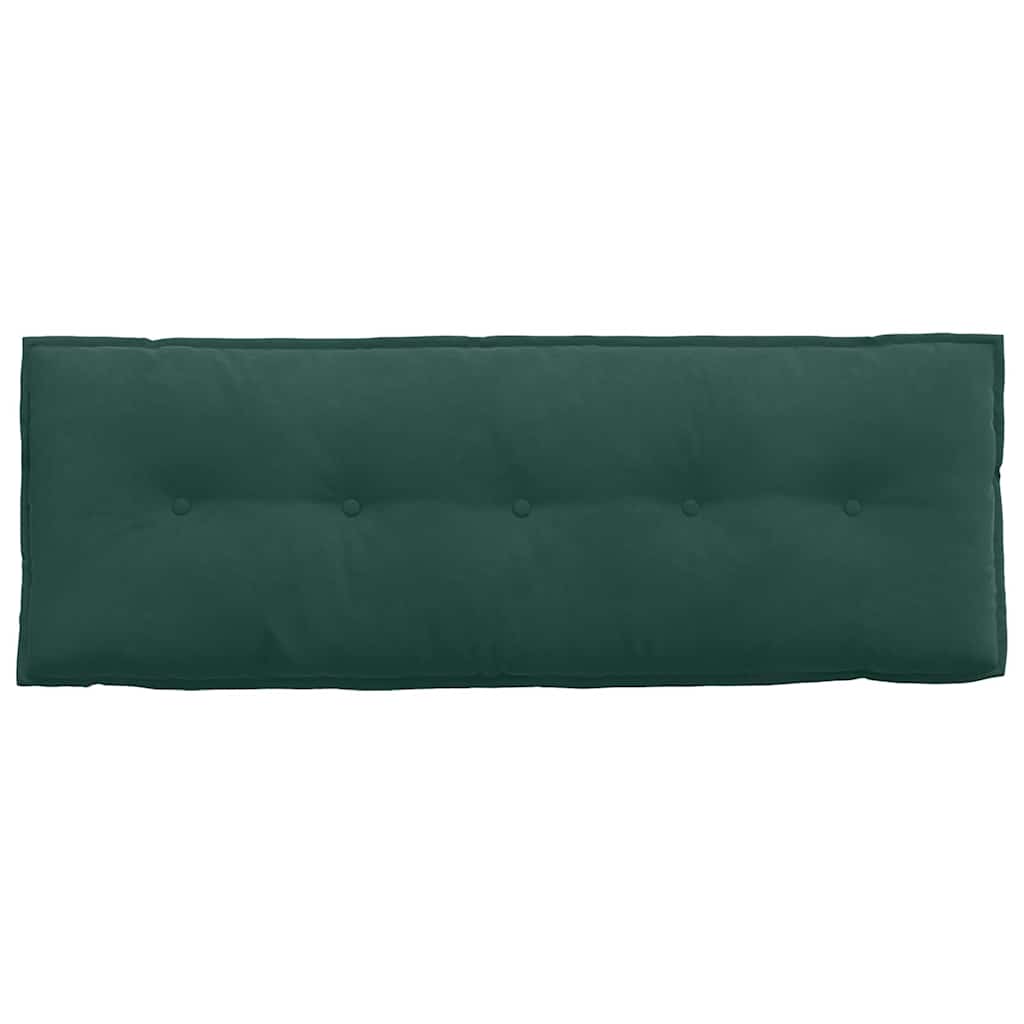 Rücken Kissen Dunkelgrün 140 x 50 cm Cordstoff
