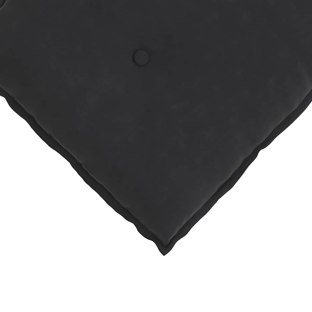 Rücken Kissen Schwarz 140 x 50 cm Cordstoff