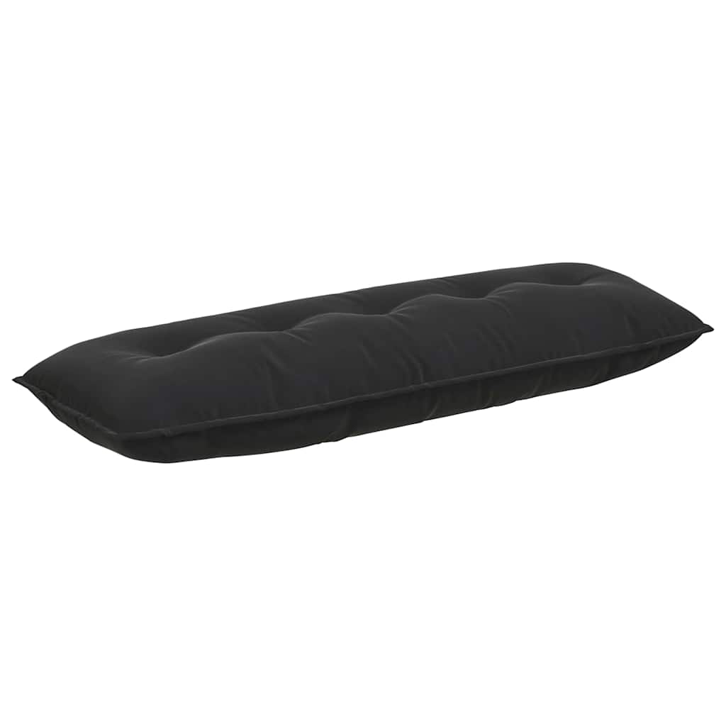 Rücken Kissen Schwarz 140 x 50 cm Cordstoff
