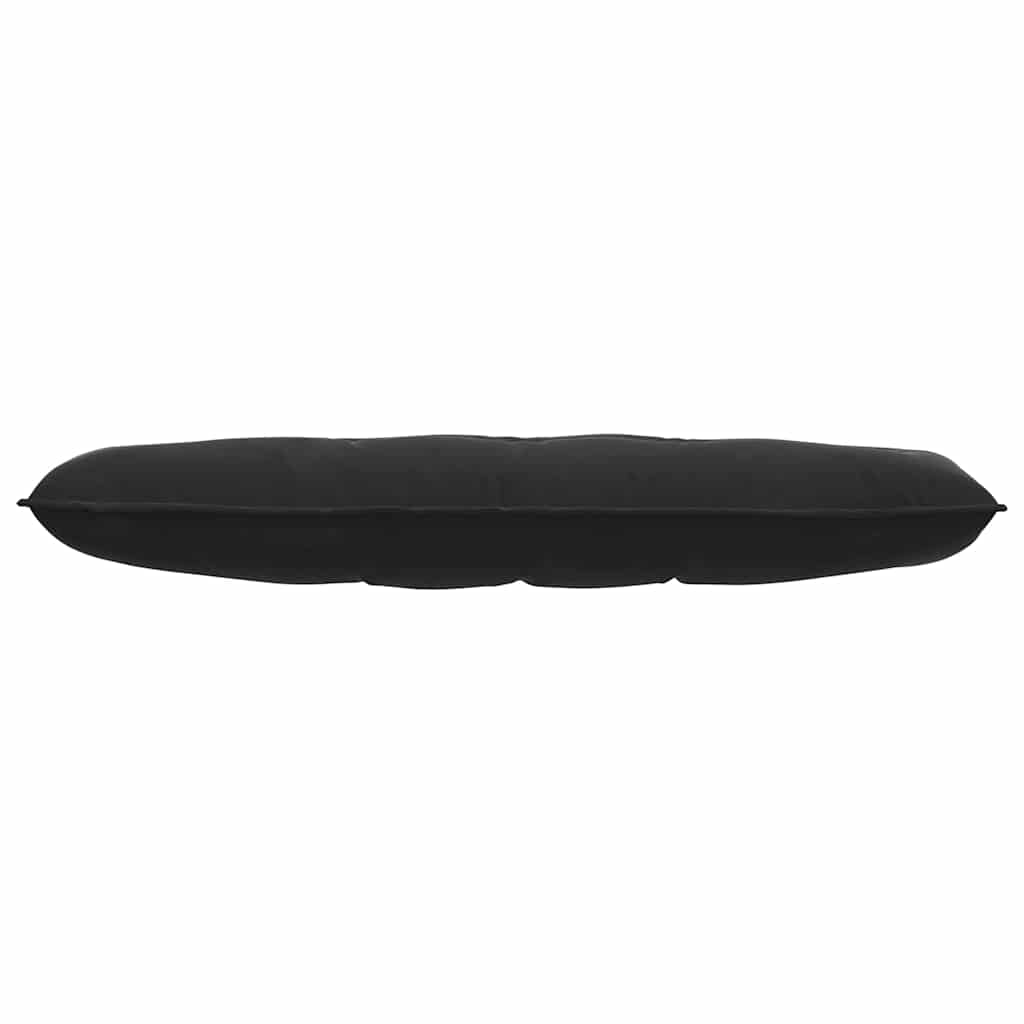 Rücken Kissen Schwarz 140 x 50 cm Cordstoff