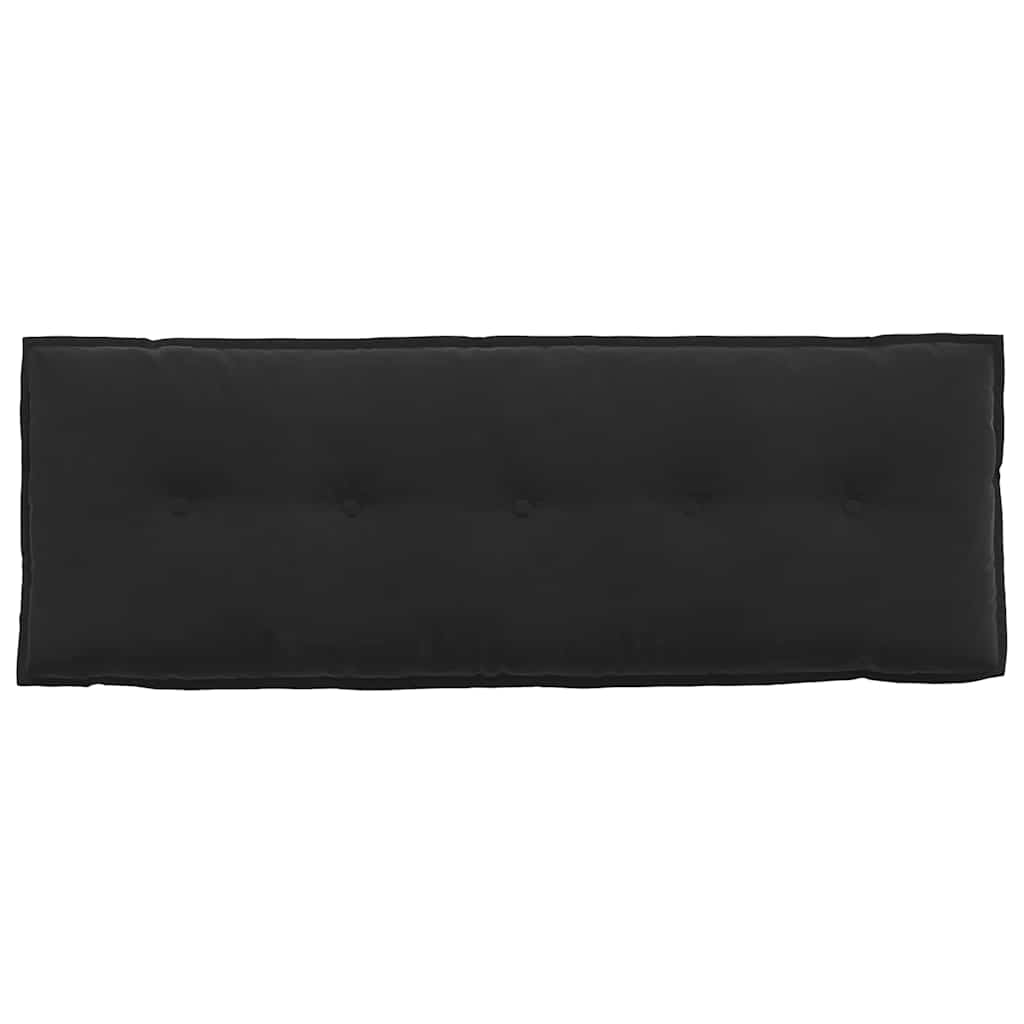 Rücken Kissen Schwarz 140 x 50 cm Cordstoff