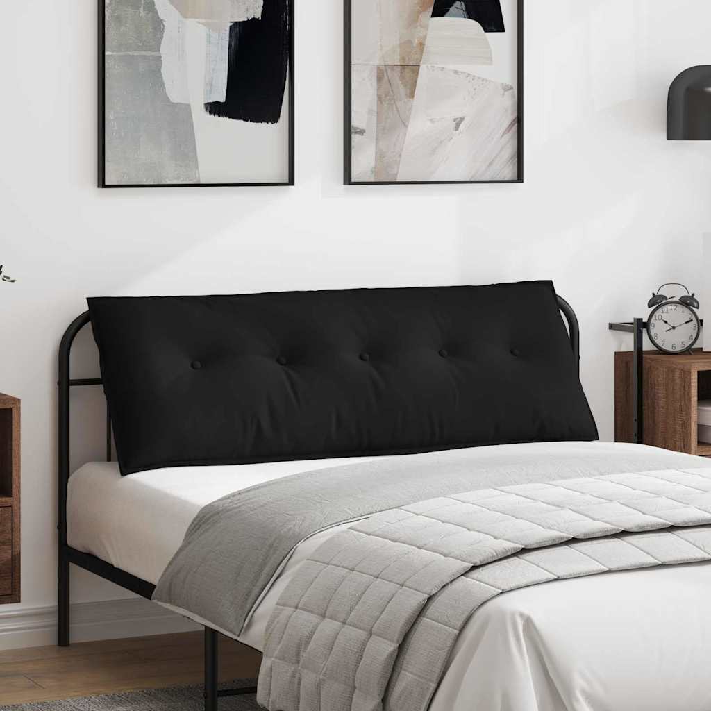 Rücken Kissen Schwarz 140 x 50 cm Mikrofaserstoff
