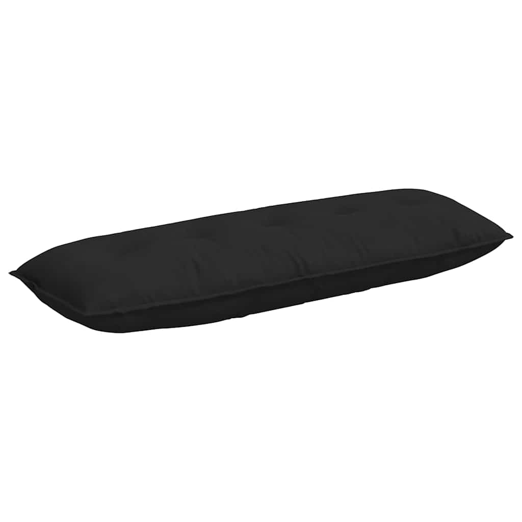 Rücken Kissen Schwarz 140 x 50 cm Mikrofaserstoff