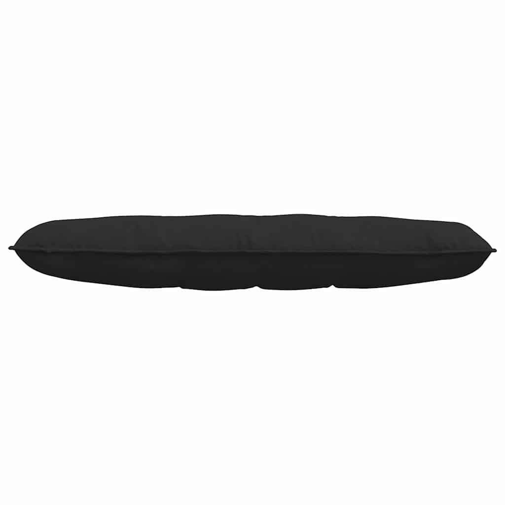 Rücken Kissen Schwarz 140 x 50 cm Mikrofaserstoff